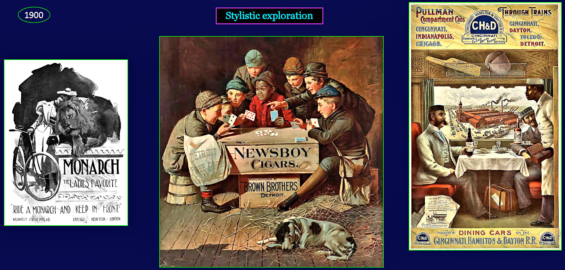 Expanding illustration styles, 1900